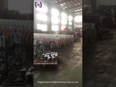 একক শ্যাভ টাওয়ার ইরেকশন স্ট্রিংিং টুলস স্টিল পলি ব্লক লিফটিং / উত্তোলনের জন্য