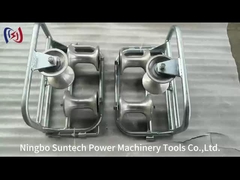 অ্যালুমিনিয়াম খাদ চাকা সঙ্গে ট্রিপল কোণার গ্রাউন্ড 140mm তারের টেনে রোলার