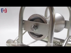 শক প্রতিরোধী নাইলন অ্যালুমিনিয়াম sheave সঙ্গে ভূগর্ভস্থ তারের টেনে রোলার