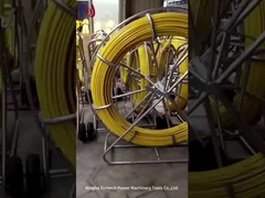 পাওয়ার ইঞ্জিনিয়ারিং গ্লাস ফাইবার ক্যাবল ডক্ট রডার 13 মিমি ট্রেসযোগ্য