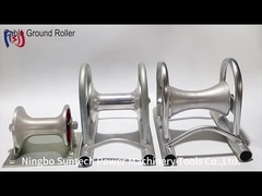 আইএসও অ্যালুমিনিয়াম খাদ সোজা লাইন গ্রাউন্ডিং ক্যাবল স্পুল রোলার ইস্পাত ক্যাবল রোলার