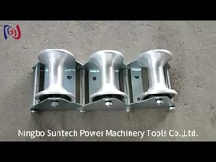 স্ট্রিংিং টুলস তিনটি নাইলন পুলির তারের গাইড রোলার ভূগর্ভস্থ কাজের জন্য