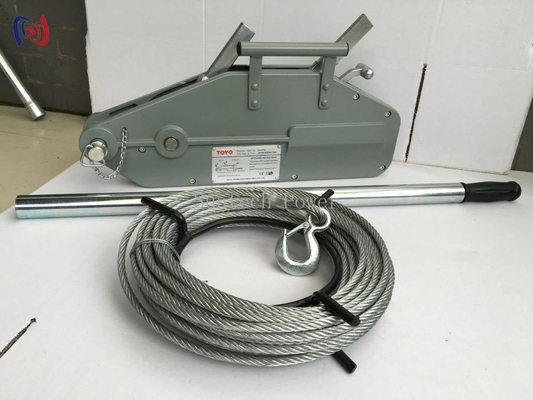 গুণ  Heavy Duty Wire Rope Handle Hoist 5 Ton Capacity Manual Lever Operation For Construction Industrial Lifting​​ কারখানা