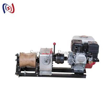 গুণ  High Speed Fast Powered Winch with 3-5T Tractive Force and 5-24m/Min Traction Speed for Power Line Work কারখানা
