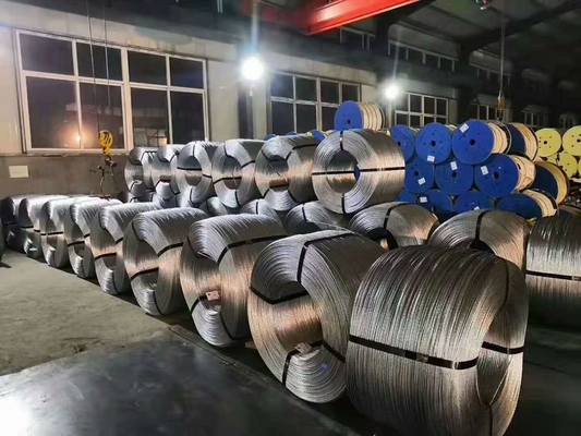 ওভারহেডের জন্য 1 x 7 EHS বেয়ার গ্যালভানাইজড স্ট্র্যান্ড গাই ওয়্যার 3/8&quot;