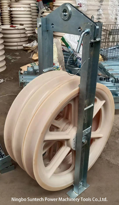 916 X 110mm ওভারহেড ট্রান্সমিশন লাইন ফাইভ শেভ কন্ডাক্টর স্ট্রিংিং ব্লক