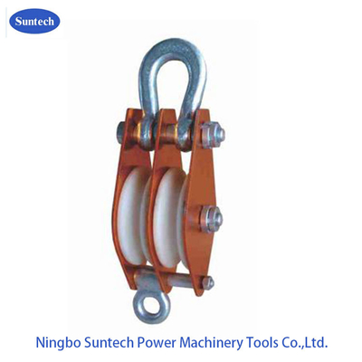 নাইলন শেভ 50KN 100KN তারের দড়ি উত্তোলন ট্যাকল পুলি ব্লক