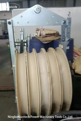 660mm নাইলোন শেভস পাইলট তারের দড়ি কন্ডাক্টর স্ট্রিংিং পুলি ব্লক