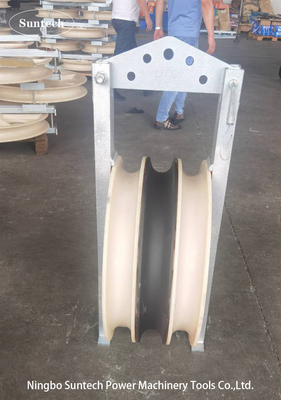 80kN OD 660mm নাইলন স্কিভ কন্ডাক্টর স্ট্রিং ব্লক ট্রান্সমিশন লাইন জন্য