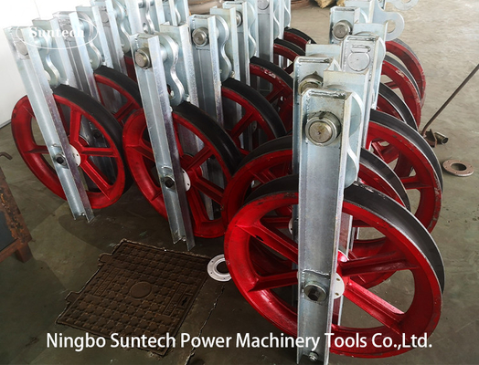 916mm 300KN একক ইস্পাত শেভ কন্ডাক্টর স্ট্রিংিং ব্লক