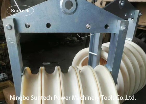 1040x125mm 50KN ওভারহেড লাইন কন্ডাক্টর স্ট্রিংিং পুলি ব্লক
