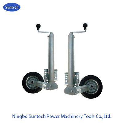 6 ″ 350 কেজি সলিড রাবার উইন্ড আপ জকি হুইল বক্স ট্রেলার জন্য