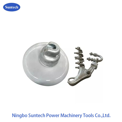 ক্যাপ সহ 70KN ট্রান্সমিশন লাইন চীনামাটির বাসন ডিস্ক সাসপেনশন ইনসুলেটর