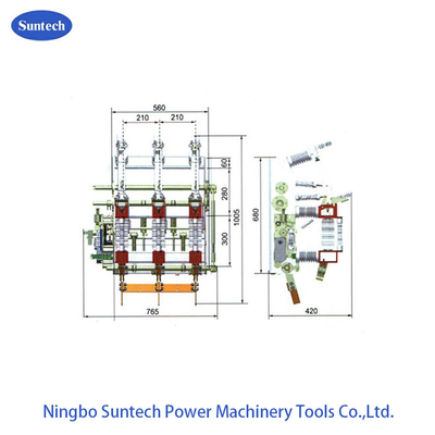 IEC 60420 10KV হাই ভোল্টেজ ভ্যাকুয়াম লোড ব্রেক সুইচ