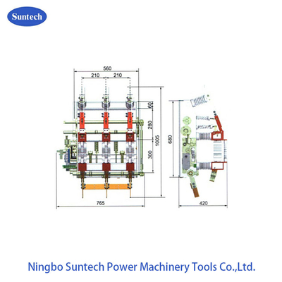 IEC 60420 10KV হাই ভোল্টেজ ভ্যাকুয়াম লোড ব্রেক সুইচ