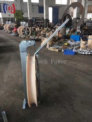 508 X 75MM ভারী দায়িত্ব তারের দড়ি পলি কন্ডাক্টর স্ট্রিং ব্লক