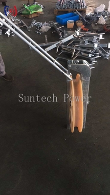 508 X 75MM ভারী দায়িত্ব তারের দড়ি পলি কন্ডাক্টর স্ট্রিং ব্লক