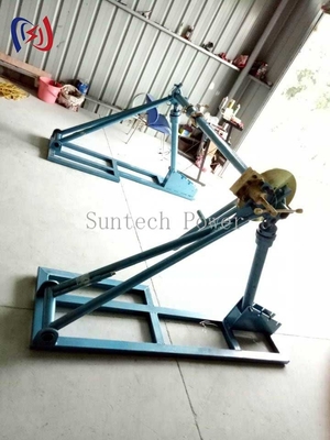 ভারী দায়িত্বের জন্য বিচ্ছিন্নযোগ্য ক্যাবল রিল স্ট্যান্ড ১০ টন ক্ষমতা, সাবস্টেশন এবং ট্রান্সমিশন প্রকল্পের জন্য জারা প্রতিরোধী ফ্রেম