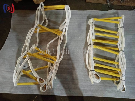লাইভ লাইন কাজের জন্য পেশাদার ইনসুলেটেড রোপ সিঁড়ি, উচ্চ ভোল্টেজ রক্ষণাবেক্ষণ