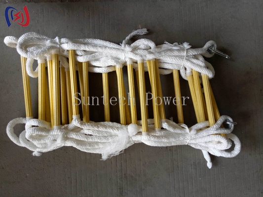 লাইভ লাইন কাজের জন্য পেশাদার ইনসুলেটেড রোপ সিঁড়ি, উচ্চ ভোল্টেজ রক্ষণাবেক্ষণ