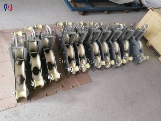 পাওয়ার ট্রান্সমিশন লাইনের নির্মাণের জন্য চারটি শ্যাভস সংযুক্ত ব্লক ভারী দায়িত্ব পলি সিস্টেম