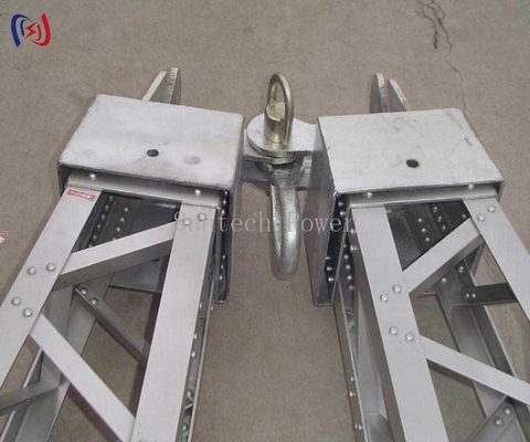 টাওয়ার স্থাপনের জন্য এ-শেপ ল্যাটিস জিন পোল LBR-250, ৮-২৮ মিটার পরিসর