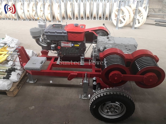 6.3-9KW পাওয়ার লাইন নির্মাণের জন্য ডাবল ড্রাম উইঞ্চ JJCS-50J
