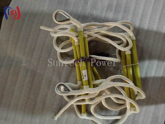 বৈদ্যুতিক সাবস্টেশন রক্ষণাবেক্ষণের জন্য নাইলন দড়ি সহ হালকা ওজনের ইনসুলেটেড দড়ি সিঁড়ি