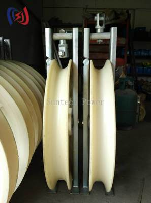 হেভি ডিউটি ৮২২ সিরিজ কন্ডাক্টর স্ট্রিংিং ব্লক, R570 বাঁক ব্যাসার্ধ এবং ৭৬০x১২০x৪৮০মিমি আকারের