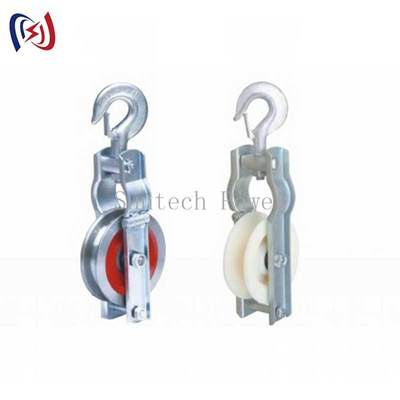 গ্রিড নির্মাণের জন্য 5kn-150kn রেট লোড এবং 660x560x100mm পুলির আকারের ভারী ডিউটি গ্রাউন্ডিং তার স্ট্রিংিং ব্লক