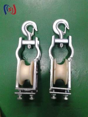 660*560*100 মিমি পুলির আকারের টেকসই কন্ডাক্টর স্ট্রিংিং ব্লক, এক বছরের জীবনকাল এবং নির্মাণ কাজের জন্য LGJ1250 সর্বোচ্চ কন্ডাক্টর