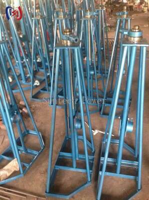 10-50KN রেটেড লোড কেবল রিলের জন্য নিরাপদ এবং স্থিতিশীল সমর্থন সহ ভারী ডিউটি ​​সাধারণ রিল স্ট্যান্ড