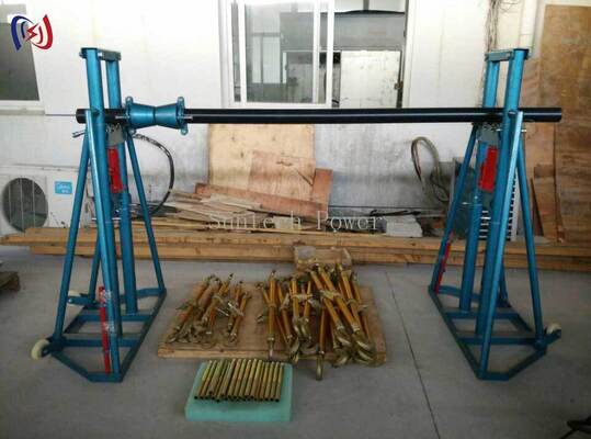 ভারী দায়িত্ব হাইড্রোলিক তারের রিল স্ট্যান্ড 50KN নামমাত্র লোড সঙ্গে বড় শক্তি তারের প্রচেষ্টা ছাড়া উত্তোলন জন্য