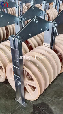 উচ্চ-চাপের বড় ব্যাসের ট্রান্সমিশন কন্ডাক্টর টানার জন্য ১০৪০ সিরিজ স্ট্রিংগিং ব্লক