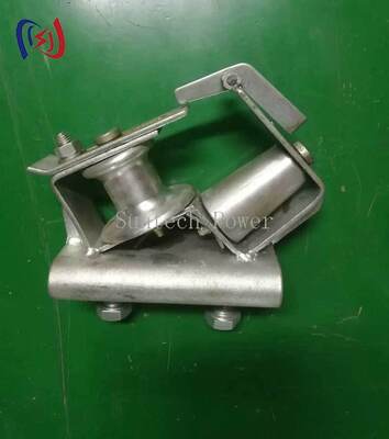 শহুরে বিদ্যুৎ লাইন নির্মাণে ৯০ ডিগ্রি কন্ডাক্টর বাঁকের জন্য স্কাইওয়ার্ড কর্নার স্ট্রিংগিং ব্লক, ৫KN রেট করা লোড সহ