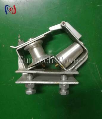 শহুরে বিদ্যুৎ লাইন নির্মাণে ৯০ ডিগ্রি কন্ডাক্টর বাঁকের জন্য স্কাইওয়ার্ড কর্নার স্ট্রিংগিং ব্লক, ৫KN রেট করা লোড সহ