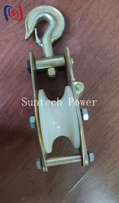 উত্তোলন এবং কারচুপির জন্য 10-200KN রেটেড লোড কাস্টিং স্টিল শিভ সহ হেভি ডিউটি ​​হোস্টিং ট্যাকল