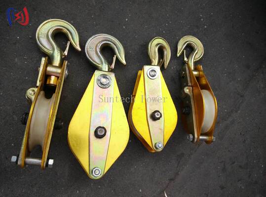 হালকা অ্যালুমিনিয়াম খাদ উত্তোলন ট্যাকল নাইলন স্কেভ এবং 10-100KN নামমাত্র লোডের সাথে ওভারহেড বৈদ্যুতিক কাজের জন্য