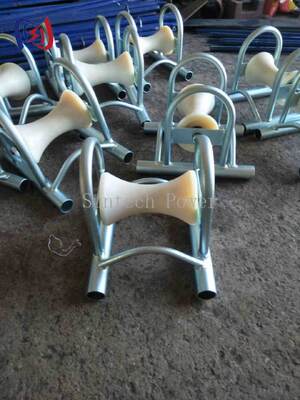 5 কেএন নামমাত্র লোড ক্যাবল গ্রাউন্ড রোলার ভূগর্ভস্থ ইনস্টলেশনের জন্য কাস্টিং অ্যালুমিনিয়াম ক্যারিয়ার সহ