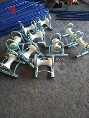 5 কেএন নামমাত্র লোড ক্যাবল গ্রাউন্ড রোলার ভূগর্ভস্থ ইনস্টলেশনের জন্য কাস্টিং অ্যালুমিনিয়াম ক্যারিয়ার সহ