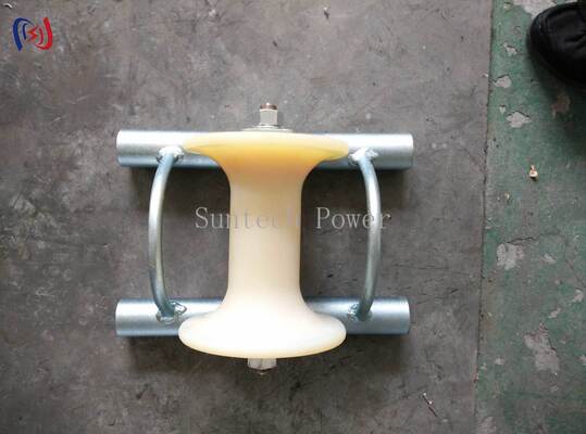 5 কেএন নামমাত্র লোড ক্যাবল গ্রাউন্ড রোলার ভূগর্ভস্থ ইনস্টলেশনের জন্য কাস্টিং অ্যালুমিনিয়াম ক্যারিয়ার সহ