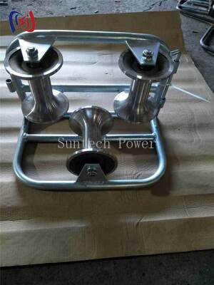 পেশাদার কোণার গ্রাউন্ড রোলার ট্রাই-শিভ 90 ডিগ্রি বন্ড সুরক্ষার জন্য 10 কেএন রেটযুক্ত লোড এবং জারা প্রতিরোধী ডিজাইনের সাথে