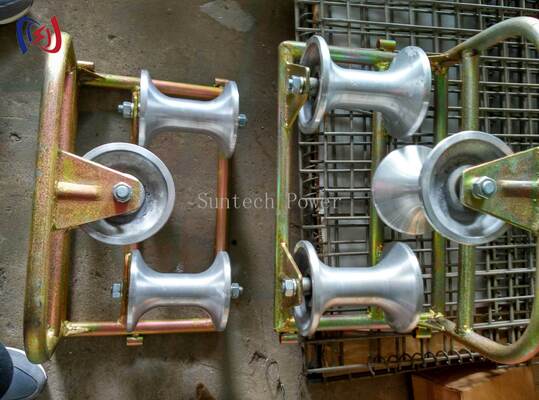 পেশাদার কোণার গ্রাউন্ড রোলার ট্রাই-শিভ 90 ডিগ্রি বন্ড সুরক্ষার জন্য 10 কেএন রেটযুক্ত লোড এবং জারা প্রতিরোধী ডিজাইনের সাথে