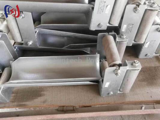 180 মিমি সর্বোচ্চ ক্যাবল ব্যাসার্ধ, 20 কেএন নামমাত্র লোড এবং ভূগর্ভস্থ ইনস্টলেশনের জন্য জারা প্রতিরোধী নকশা সহ পেশাদার ফ্রেমযুক্ত ক্যাবল রোলার