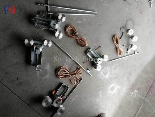 পেশাদার 100A ম্যাক্স বর্তমান গ্রাউন্ডিং ব্লক 50mm নীচের ব্যাসার্ধ এবং নিরাপদ বৈদ্যুতিক গ্রাউন্ডিং জন্য ঢালাই ইস্পাত উপাদান সঙ্গে