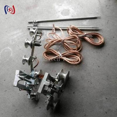 পেশাদার 100A ম্যাক্স বর্তমান গ্রাউন্ডিং ব্লক 50mm নীচের ব্যাসার্ধ এবং নিরাপদ বৈদ্যুতিক গ্রাউন্ডিং জন্য ঢালাই ইস্পাত উপাদান সঙ্গে