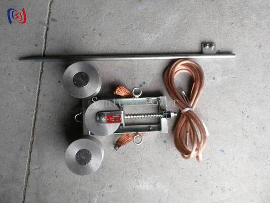 পেশাদার 100A ম্যাক্স বর্তমান গ্রাউন্ডিং ব্লক 50mm নীচের ব্যাসার্ধ এবং নিরাপদ বৈদ্যুতিক গ্রাউন্ডিং জন্য ঢালাই ইস্পাত উপাদান সঙ্গে