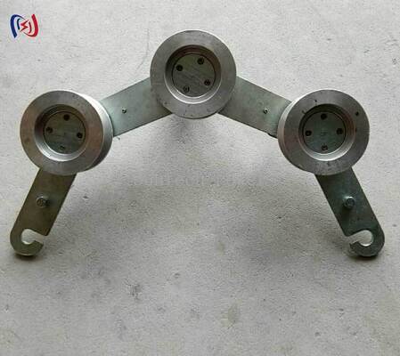 দ্রুত এবং নিরাপদ উচ্চ পরিবাহিতা সংযোগের জন্য 75 মিমি নীচের ব্যাসাকার হুক টাইপ গ্রাউন্ডিং ব্লক