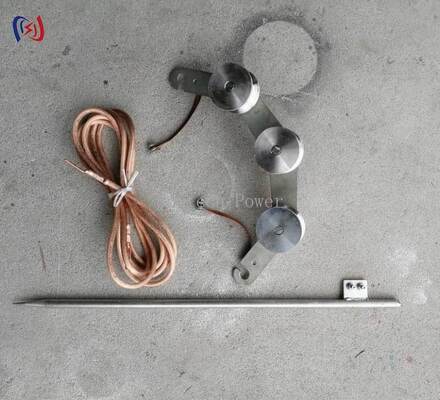 দ্রুত এবং নিরাপদ উচ্চ পরিবাহিতা সংযোগের জন্য 75 মিমি নীচের ব্যাসাকার হুক টাইপ গ্রাউন্ডিং ব্লক