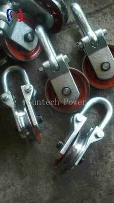 নিরাপদ ট্রান্সমিশন টাওয়ার উত্তোলনের জন্য 50-80KN নামমাত্র লোড এবং 160-190mm Sheave ব্যাসার্ধের সাথে পেশাদার লিফটিং পয়েন্ট ব্লক